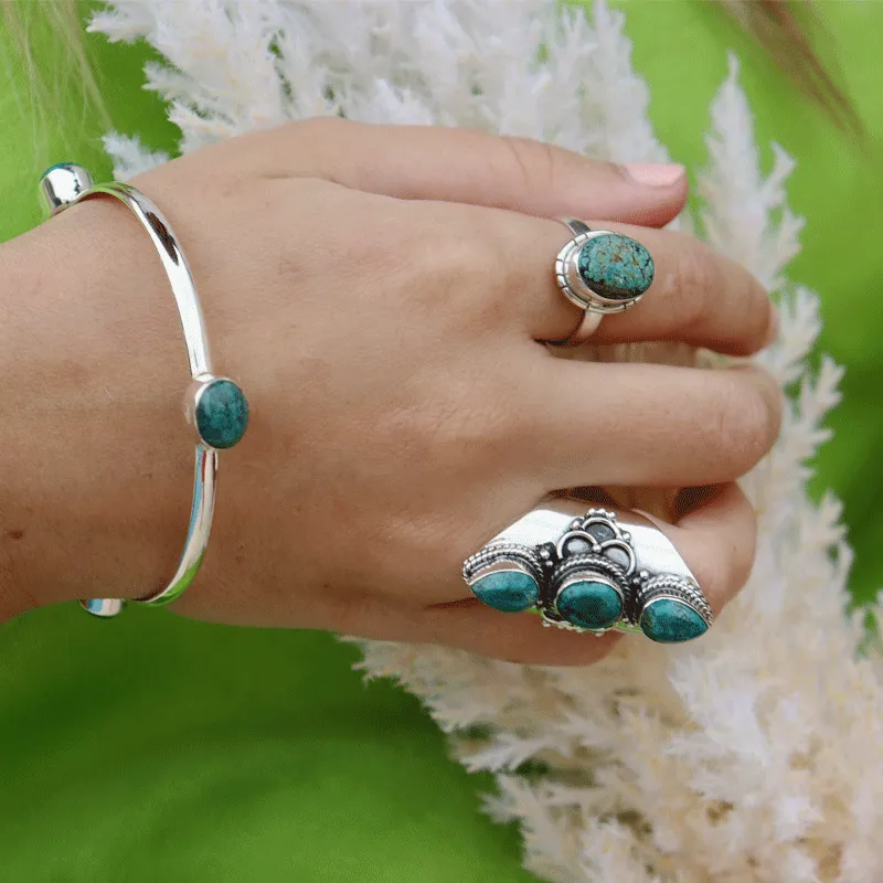 Serene Turquoise Bohemian Style Ring