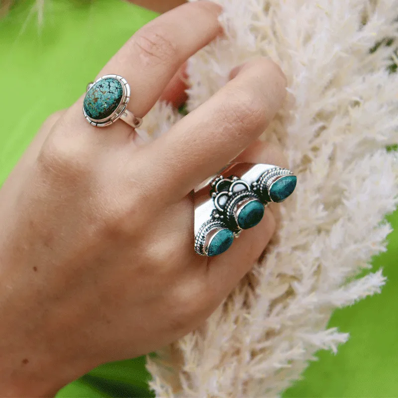 Serene Turquoise Bohemian Style Ring