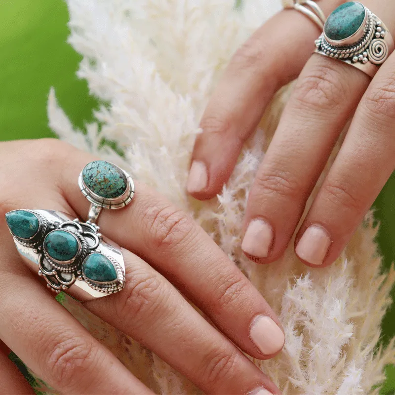 Serene Turquoise Bohemian Style Ring