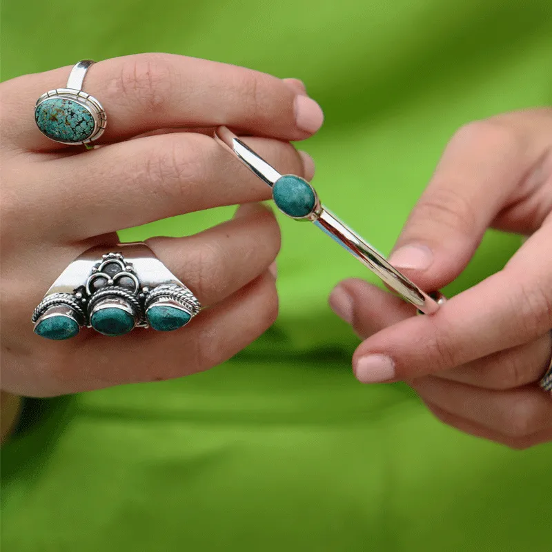 Serene Turquoise Bohemian Style Ring