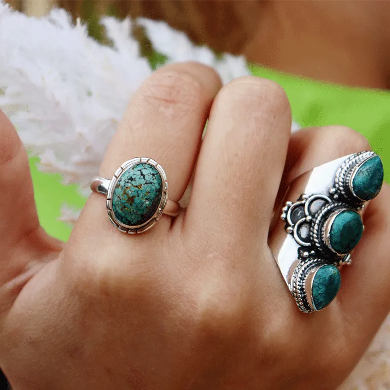 Serene Turquoise Bohemian Style Ring