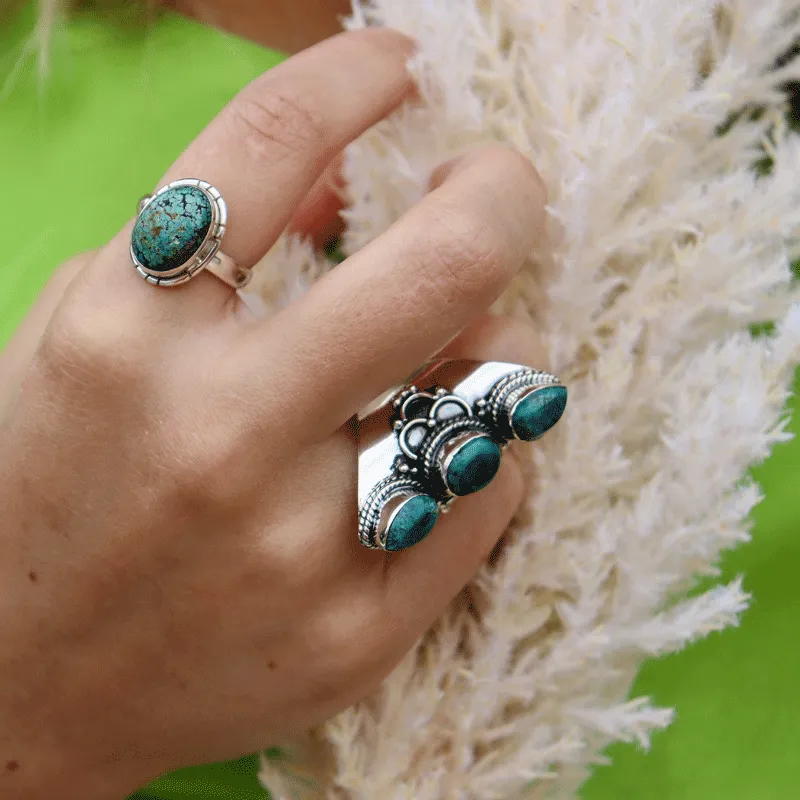 Serene Turquoise Bohemian Style Ring