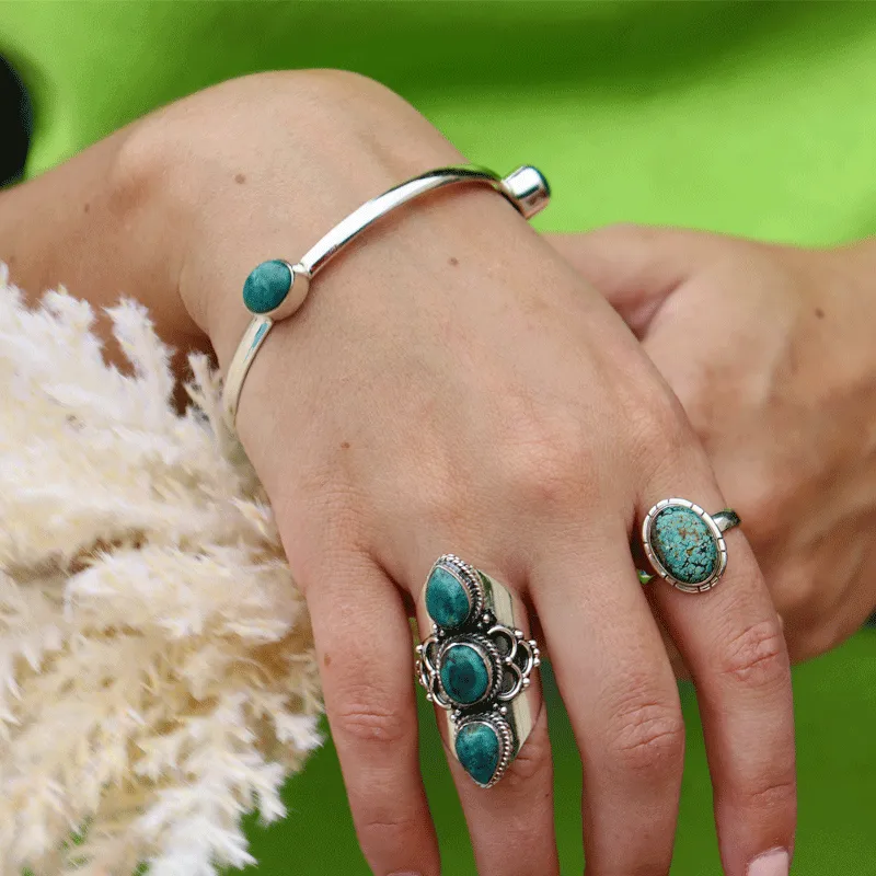 Serene Turquoise Bohemian Style Ring