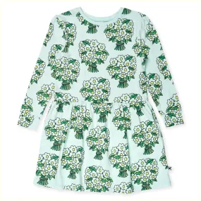 Sneaky Bouquets Dress Mint Marle