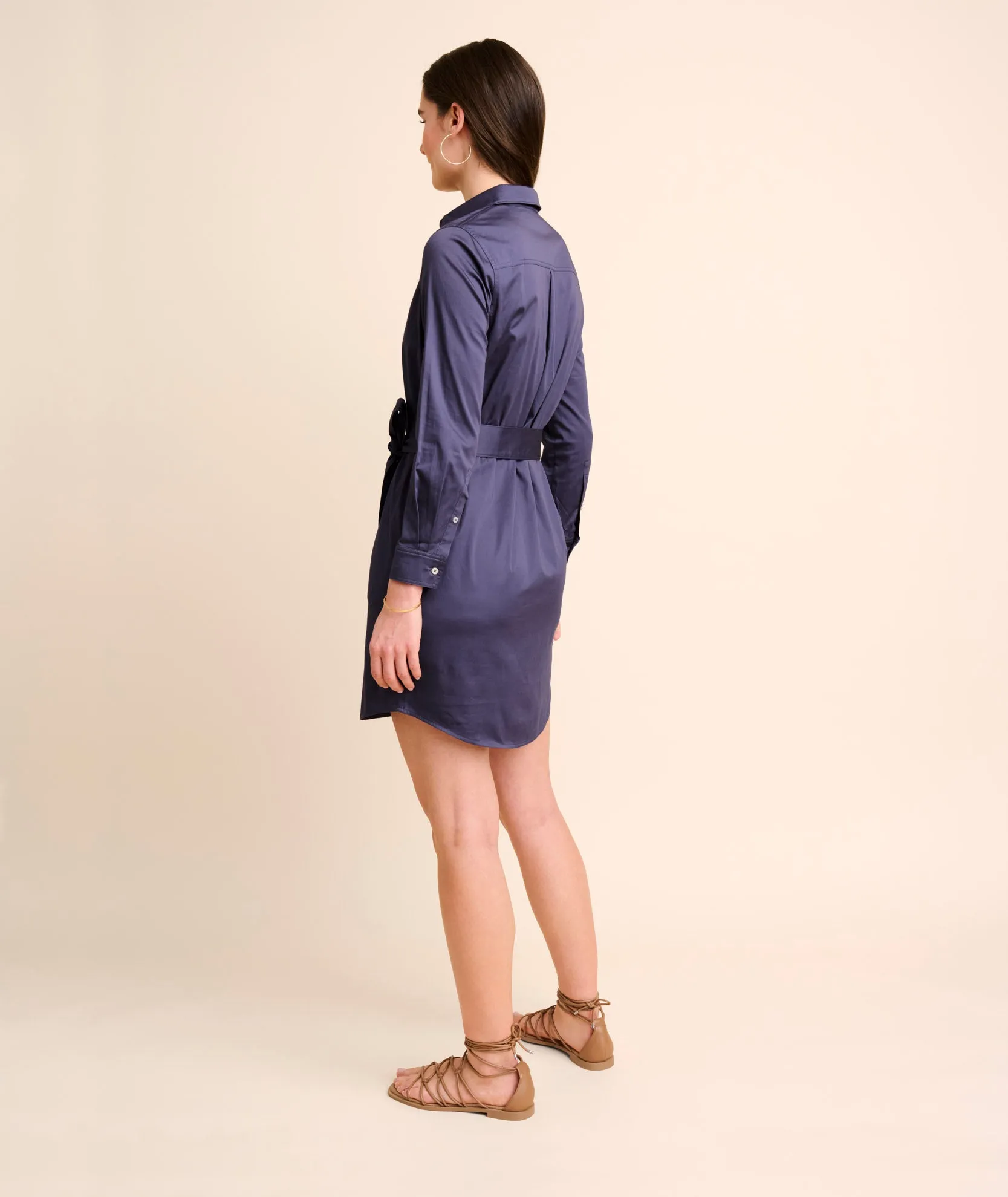 Stretch Cotton Popover Gracie Shirtdress