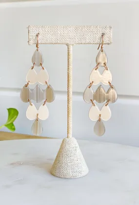 Tell Me Everything Drop Earrings In Neutral