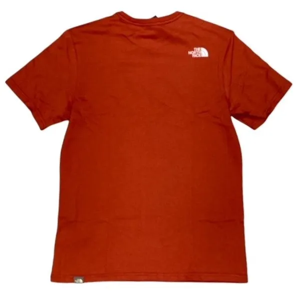 The North Face short sleeve t-shirt Mount Line NF00A3G2UBR1 brick red