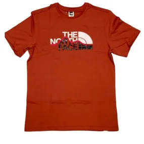 The North Face short sleeve t-shirt Mount Line NF00A3G2UBR1 brick red