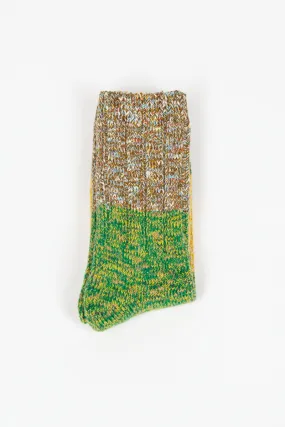 Van Gogh Sock Green