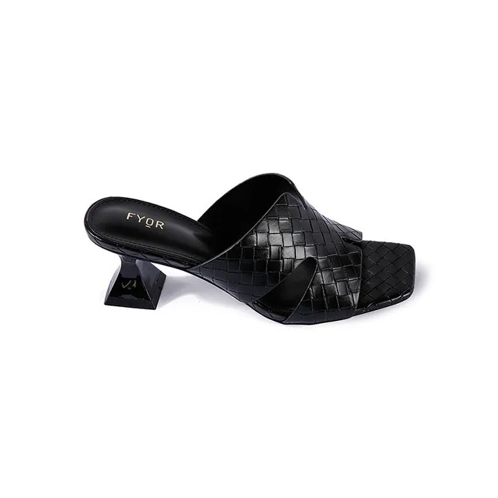 Woven Spool Heel Sandal BB 12